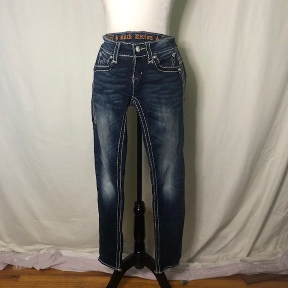 Rock Revival Jeans  Heather Size 26 - Picture 1 of 10